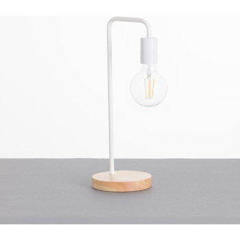 Maison & Déco Lampes à poser 7H Sevenon Lampe de table Natural Novo White 15x15x43cm Blanc