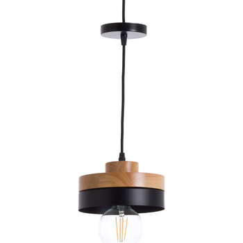 Maison & Déco Lustres / suspensions et plafonniers 7H Sevenon Lampe de plafond Lublin 18x18x10cm Noir
