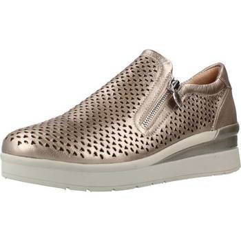 Chaussures Baskets mode Stonefly CREAM 25 LAMINATED LTH Doré