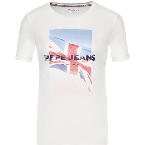 Vêtements Femme T-shirts manches courtes Pepe jeans  Blanc