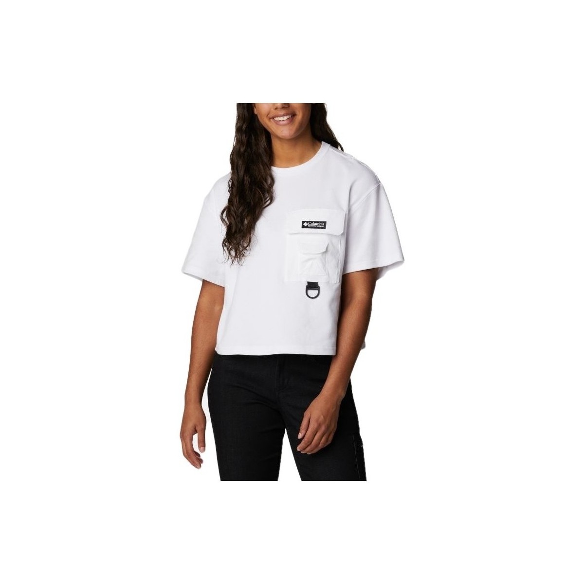 Vêtements Femme T-shirts & Polos Columbia Sportswear T-shirt court W Field Creek blanc Blanc