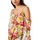 Vêtements Femme Robes longues Blugirl Robe asymtrique en mousseline  fleurs multicolore Multicolore