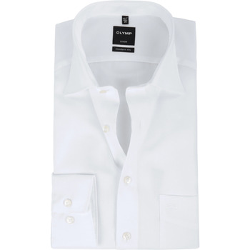 Vêtements Homme Chemises manches longues Olymp Chemise Luxor Coupe Moderne Blanc Blanc