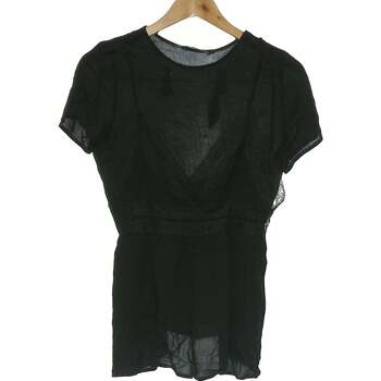 Vêtements Femme Le Temps des Cer Zara top manches courtes  36 - T1 - S Noir Noir