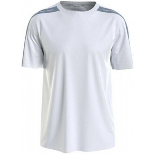 Vêtements Homme T-shirts & Polos Calvin Klein Jeans T Shirt Homme  Ref 57186 0K4 Blanc Blanc