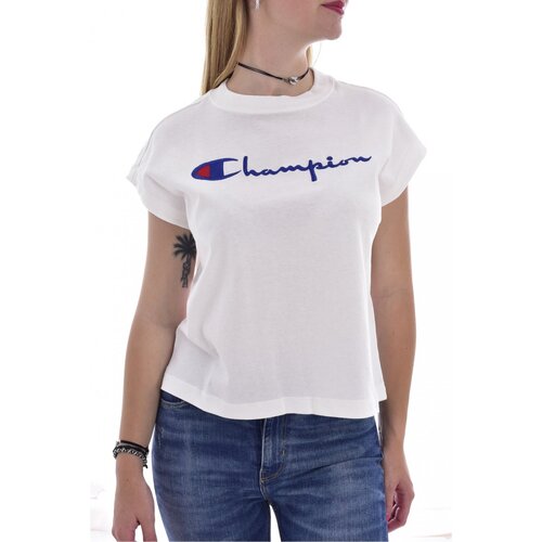 Champion 112736 WW001 Blanc - Vêtements T-shirts & Polos Femme 18,00 €
