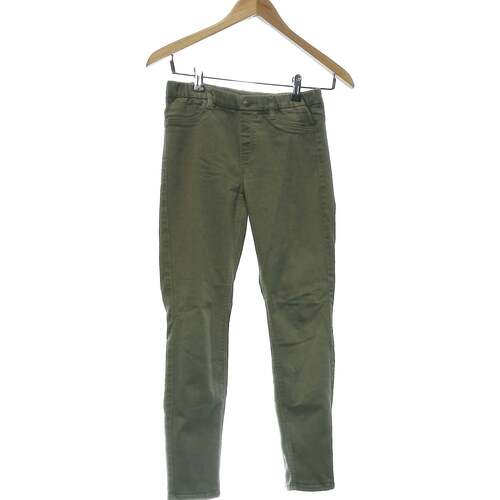 Vêtements Femme Pantalons Uniqlo pantalon slim femme  34 - T0 - XS Vert Vert
