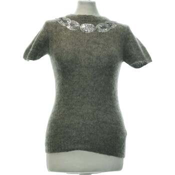 Vêtements Femme Sweats & Polaires Zara top manches courtes  36 - T1 - S Gris Gris