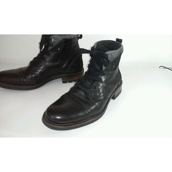 Chaussures Homme Boots Autre Boots  cuir Noir