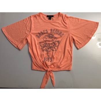 Vêtements Femme T-shirts manches courtes Atmosphere Tee-shirt orange Orange
