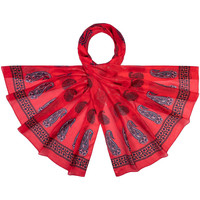 Accessoires textile Femme Echarpes / Etoles / Foulards Allée Du Foulard Etole soie Ganash Rouge