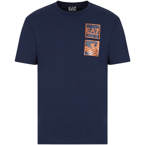 Vêtements Homme T-shirts & Polos Emporio Armani sequin logo T-shirtni 3LPT51 PJ02Z Bleu
