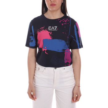 Vêtements Femme T-shirts manches courtes Ea7 Emporio Armani 3LTT24 TJDZZ Bleu