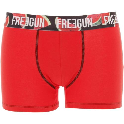 Sous-vêtements Homme Boxers Freegun Bio gots rouge boxer Rouge
