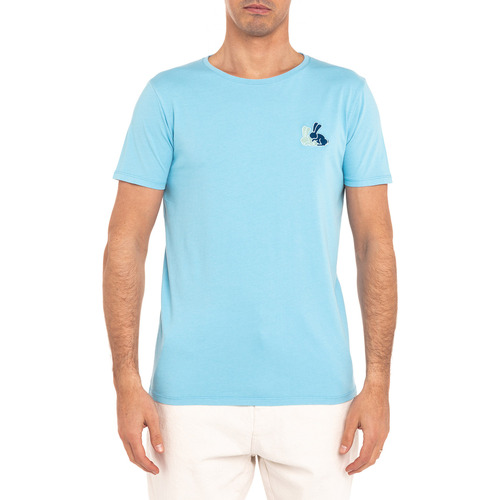 Vêtements Homme Serviettes et gants de toilette Pullin T-shirt  PATCHRABBITS Bleu