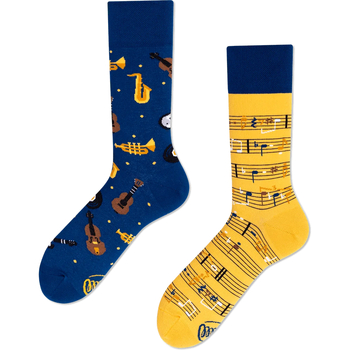Accessoires Homme Chaussettes Many Mornings Chaussettes Music Notes Multicolore