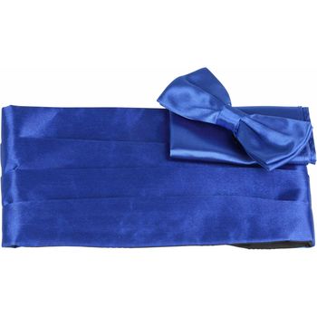 cravates et accessoires suitable  ceinture de smoking noeud bleu cobalt 