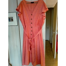 Vêtements Femme Robes longues C&A Robe lin-coton Rose