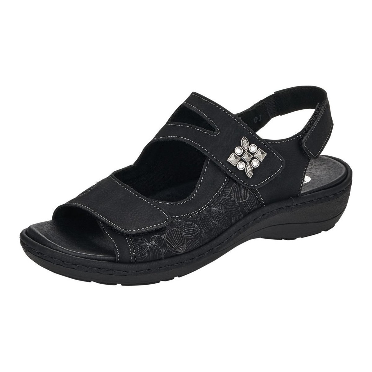 Chaussures Femme Sandales et Nu-pieds Remonte  Noir