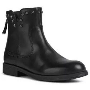 Chaussures Fille Boots Geox BOTTINES  NOIR Noir