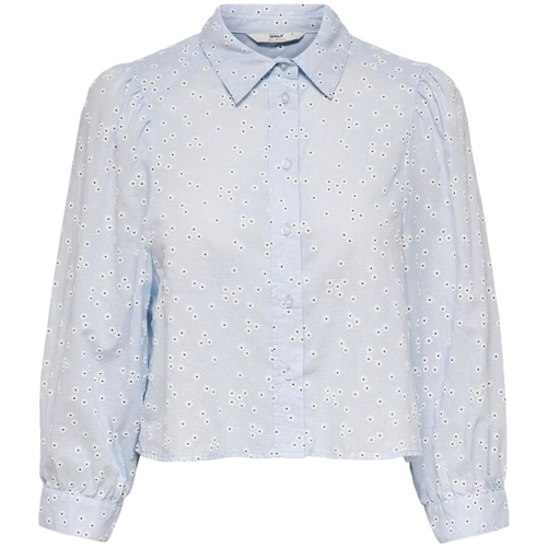 Vêtements Femme Tops / Blouses Only Shirt Tilde 7/8 - Cashmere Blue Bleu