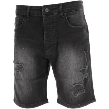 Vêtements Homme Shorts / Bermudas Project X Paris Bermudas jean black Noir
