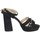 Chaussures Femme Sandales et Nu-pieds Silvian Heach SHS536 Noir