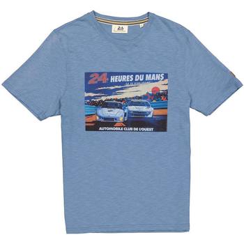 Vêtements Homme T-shirts manches courtes 24H Le Mans TSM80-127 CIEL Bleu clair