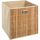 Maison & Déco Paniers / boites et corbeilles Five Simply Smart Boîte de rangement design en bambou et tissu Beige