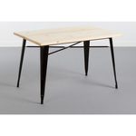 Table à manger rectangulaire Iron Wood 120x80x74cm N