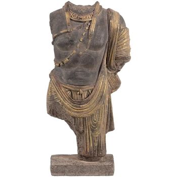 Porte Bougie En Terre Cuite Statuettes et figurines Ixia Statue Buste de Guerrier antique 76 cm Doré