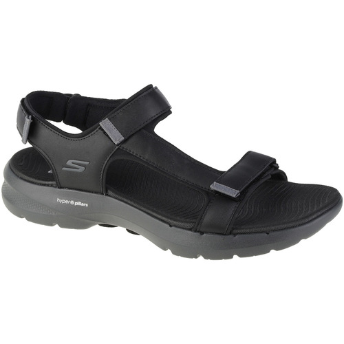 Chaussures Homme Sandales sport Skechers Go Walk 6 Sandal Noir