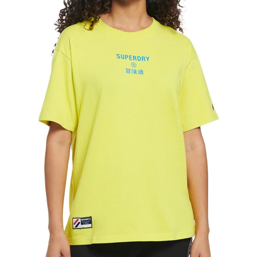 Vêtements Femme T-shirts manches courtes Superdry W1010703A Jaune