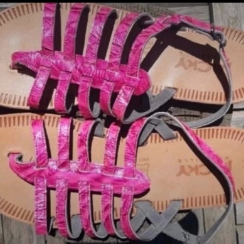 Jacky Marseille Sandales en cuir Rose - Chaussures Sandale Femme 25,00 €