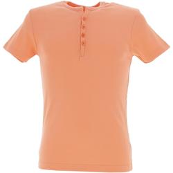 Vêtements Homme T-shirts manches courtes La Maison Blaggio Theo lt corail mc tee Orange