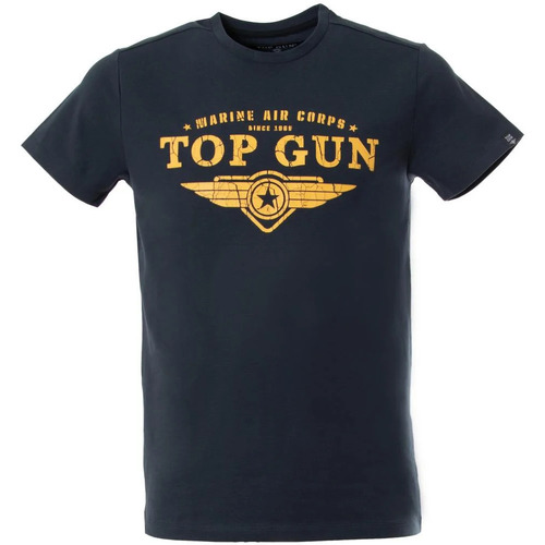Vêtements Homme Débardeurs / T-shirts sans manche Top Gun TEE firered SHIRT TG-TS-108 NAVY Bleu