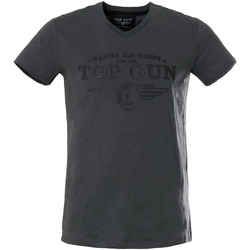 Vêtements Homme Débardeurs / T-shirts sans manche Top Gun TEE SHIRT TG-TS-107 ANTHRACITE Gris