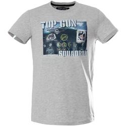 Vêtements Homme Débardeurs / T-shirts sans manche Top Gun TEE SHIRT TG-TS-105 GREY MEL Gris