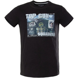 Vêtements Homme Débardeurs / T-shirts sans manche Top Gun TEE SHIRT TG-TS-105 BLACK Noir