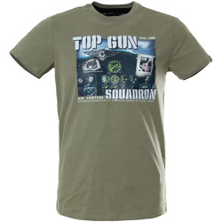 Vêtements Homme Débardeurs / T-shirts sans manche Top Gun TEE SHIRT TG-TS-105 LIGHT KHAKI Vert