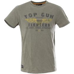 Vêtements Homme Débardeurs / T-shirts sans manche Top Gun TEE SHIRT TG-TS-115 KHAKI Vert