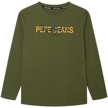 Vêtements Garçon T-shirts manches courtes Pepe jeans  Vert