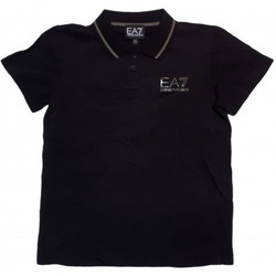 Vêtements Enfant T-shirts & Polos Emporio Armani EA7 Polo junior Ea7 emporio Armani noir 6ZBF53 - 10 ANS Noir