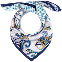 Accessoires textile Femme Echarpes / Etoles / Foulards Allée Du Foulard Carré de soie Piccolo Tapia Bleu