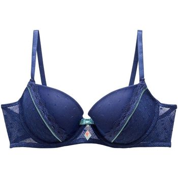 Sous-vêtements Femme Rembourrés Pomm'poire Soutien-gorge ampliforme marine Reveil bleu