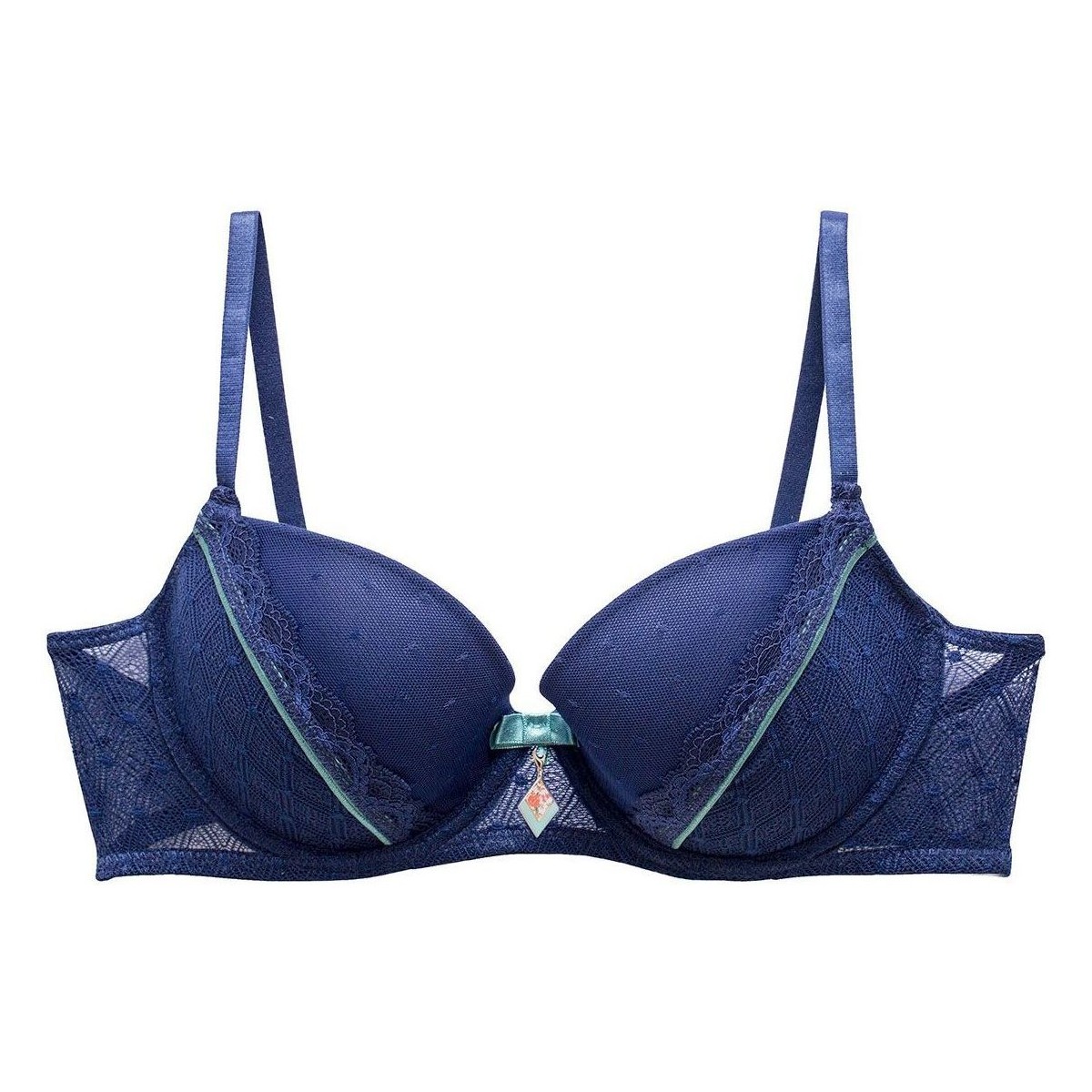Sous-vêtements Femme Rembourrés Pomm'poire Soutien-gorge ampliforme marine Reveil Bleu
