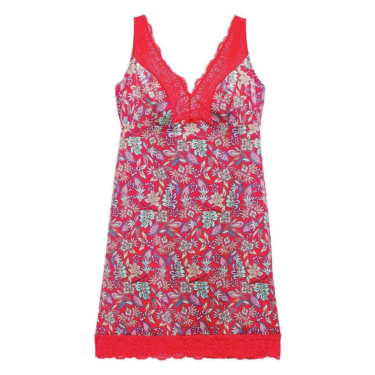 Vêtements Femme Pyjamas / Chemises de nuit Pomm'poire Nuisette multico rouge Aria Rouge