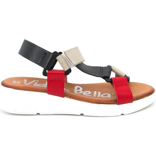 Chaussures Femme Sandales et Nu-pieds La Vida Es Bella,Alto Estilo,L.m  Rouge