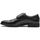 Chaussures Homme Derbies Uomo Derby en synthétique avec boucle noir brillant Noir