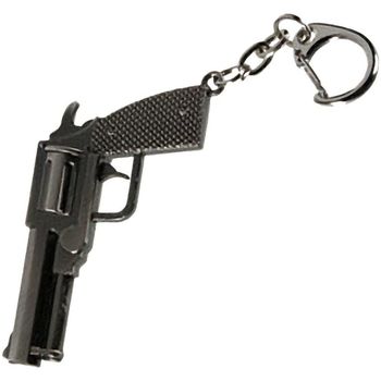 Accessoires textile Porte-clés Utilisez au minimum 1 lettre majuscule Porte clef métallique Revolver Gris